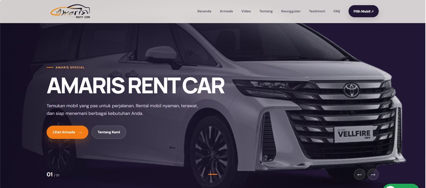 Website Amaris Rent Car